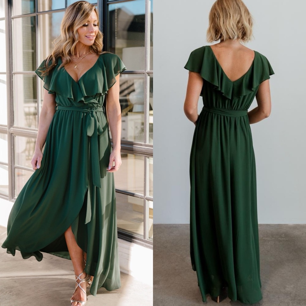 Elegant Green Maxi Dress